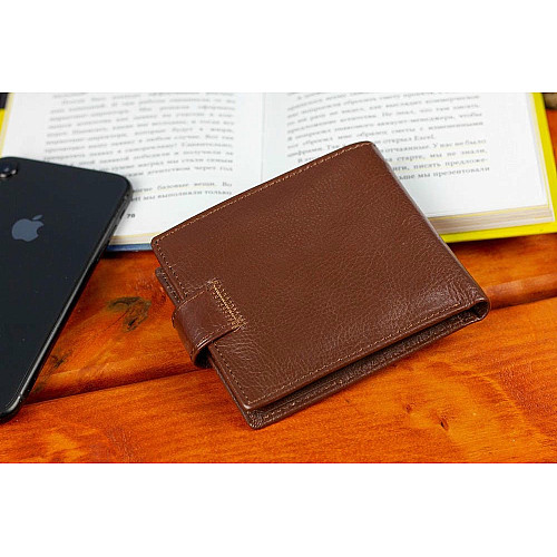 Чоловічий портмоне з натуральної шкіри ST Leather В104 Коричневий
