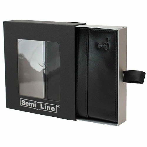 Портмоне мужское кожаное Semi Line RFID Black (P8265-0)