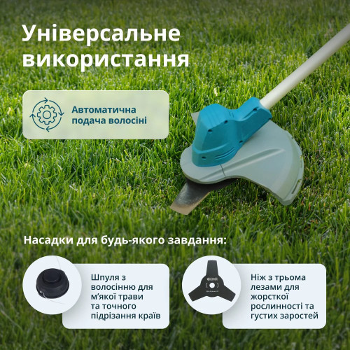 Набір із двох акумуляторних інструментів Konner&Sohnen KS SHT-BCT-SET 20В ножиці для трави KS SHT-20V та тример садовий KS BCT-20V акб 1х4А·год ЗП 8.1кг