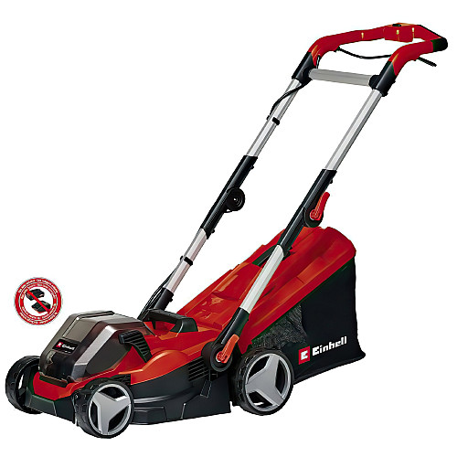 Газонокосарка акумуляторна Einhell PXC GE-CM 36/34-1 Li 36В(18+18) 33см 30л 20-65мм 11.9кг без АКБ та ЗП