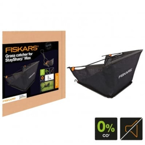 Газонокосарка механічна з травозбірником Fiskars StaySharp Max (1001658)