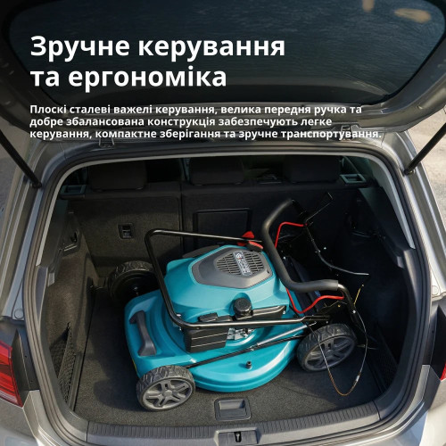 Газонокосарка бензинова Konner&Sohnen KS 56LMG-SP 4.4кВт 56см 65л 25-75мм ручний стартер 35.4кг