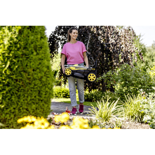 Газонокосарка акумуляторна Karcher LMO 34-18 Dual 18В 34см 25-60мм