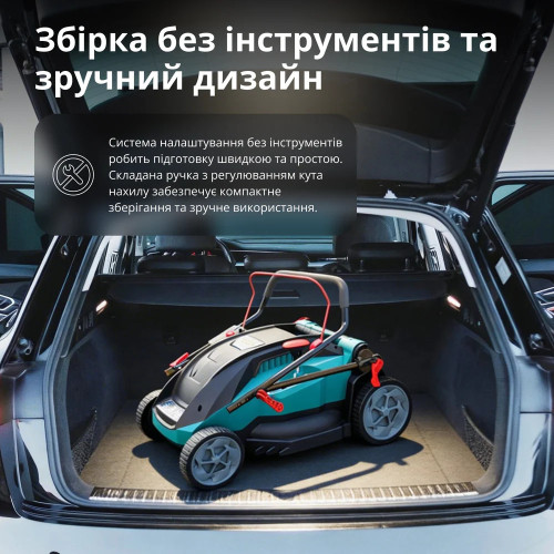 Газонокосарка мережева Konner&Sohnen KS 38LM16-BL 1600Вт 38см 40л 25-75мм 16.5кг