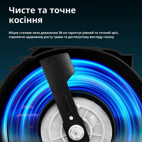 Газонокосарка мережева Konner&Sohnen KS 38LM16-BL 1600Вт 38см 40л 25-75мм 16.5кг
