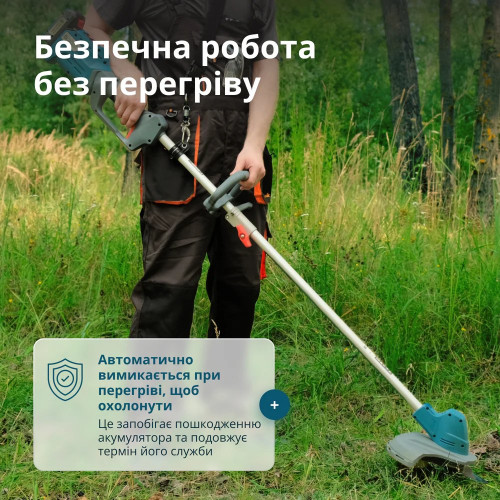 Набір із двох акумуляторних інструментів Konner&Sohnen KS SHT-BCT-SET 20В ножиці для трави KS SHT-20V та тример садовий KS BCT-20V акб 1х4А·год ЗП 8.1кг