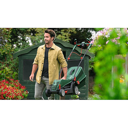 Газонокосилка сетевая Bosch UniversalRotak 34-405 1300Вт 34см 40л 27-50мм 11кг