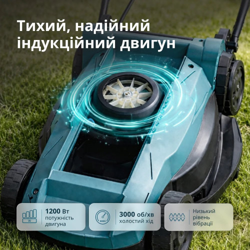 Газонокосарка мережева Konner&Sohnen KS 32LM12-BL 1200Вт 32см 30л 25-65мм 12кг