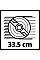 Газонокосарка акумуляторна Einhell PXC GE-CM 36/34-1 Li 36В(18+18) 33см 30л 20-65мм 11.9кг без АКБ та ЗП