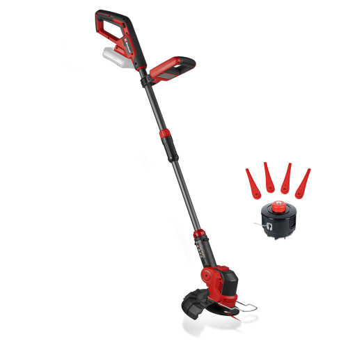 Тример акумуляторний Einhell GE-CT 18/25-1 Li - Solo 18В 8400об/хв 25см пластикові ножі + волосінь 2.0кг без АКБ та ЗП