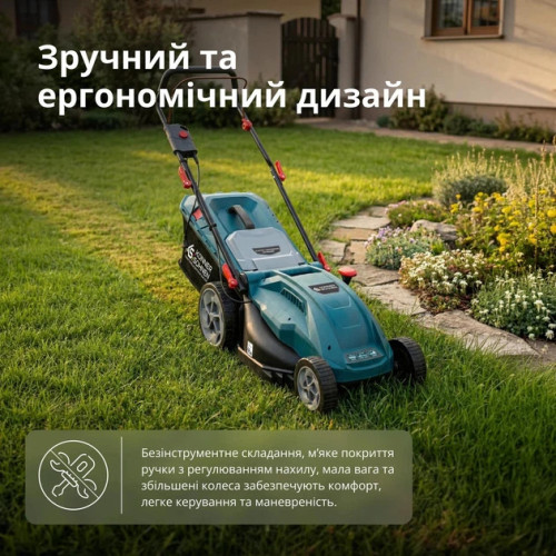 Газонокосарка мережева Konner&Sohnen KS 43LM20 2000Вт 43см 50л 25-80мм 15кг