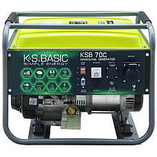 Генератор бензиновий Konner&Sohnen Basic KSB 70C, 230В, 5-5.5кВт, ручний стартер