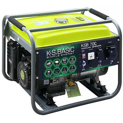 Генератор бензиновий Konner&Sohnen Basic KSB 70C, 230В, 5-5.5кВт, ручний стартер