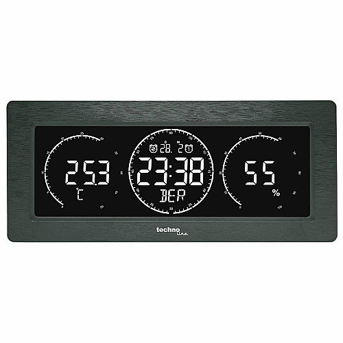 Часы настольные Technoline WT458 Black (WT458)