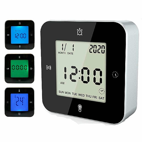 Годинник настільний Technoline WT344 Black / Silver (WT344)
