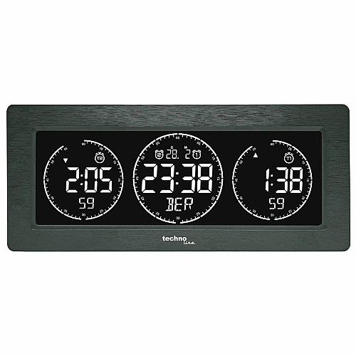 Часы настольные Technoline WT458 Black (WT458)