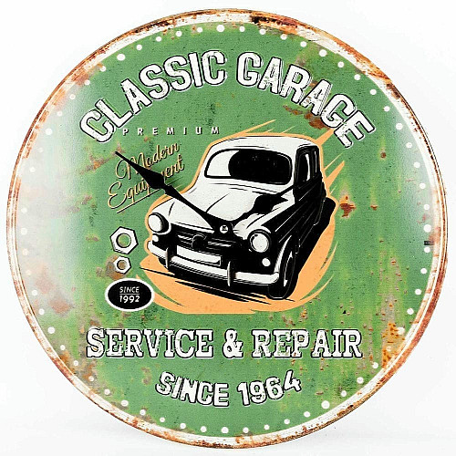 Годинник настінний Technoline 596579 Classic Garage (596579)