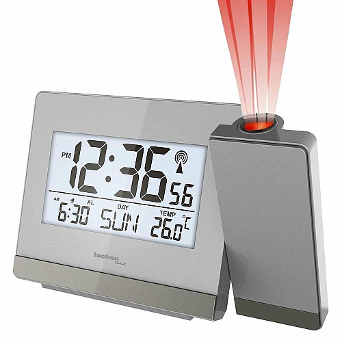 Годинник проекційний Technoline WT538 Silver / Anthracite (WT538)