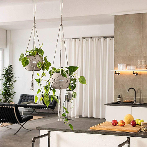 Подвес Lechuza Macramé BOHO 120 см белый