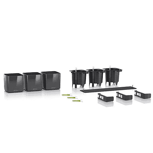 Вазон Lechuza Green Wall Home Kit Glossy Антрацит