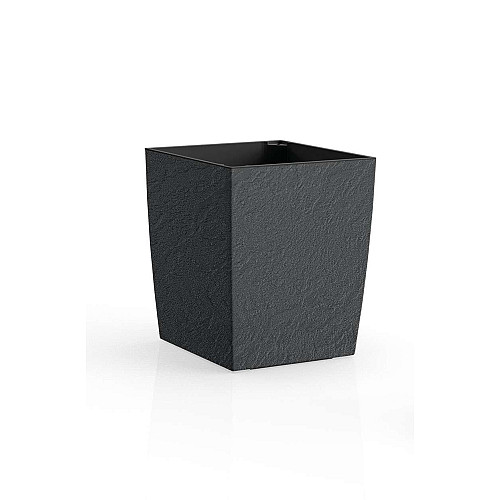 Квітник Plastkon ELIOT Stone 30x30 см антрацит