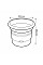 Горщик Elho green basics tomatentopf 33 см чорний