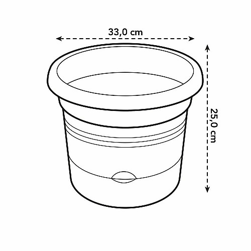 Горщик Elho green basics tomatentopf 33 см чорний