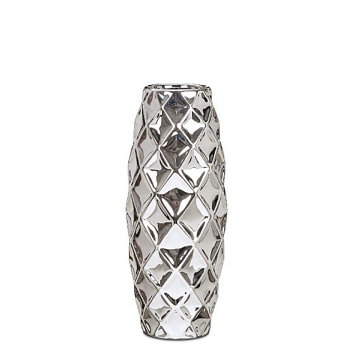 Ваза для квітів MIRROR SILVER, кераміка, 47