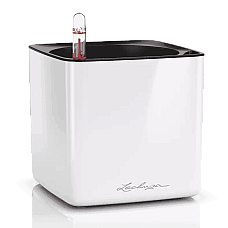 Вазон Lechuza Cube Glossy 14 Білий