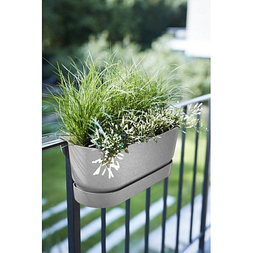 Вазон Elho greenville plant hanger long світлий граніт