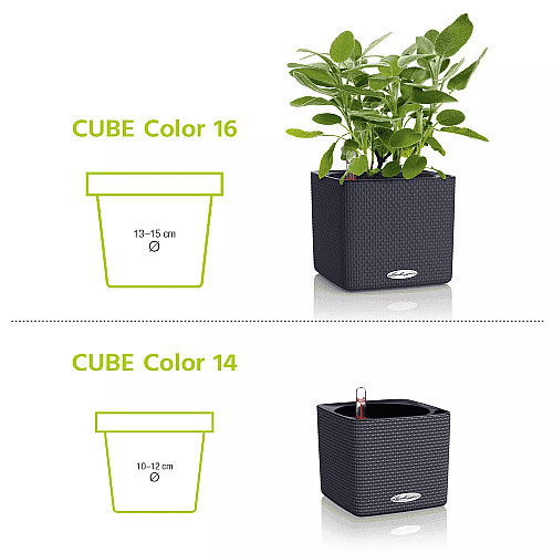 Вазон Lechuza Cube Color 16 Бежевий