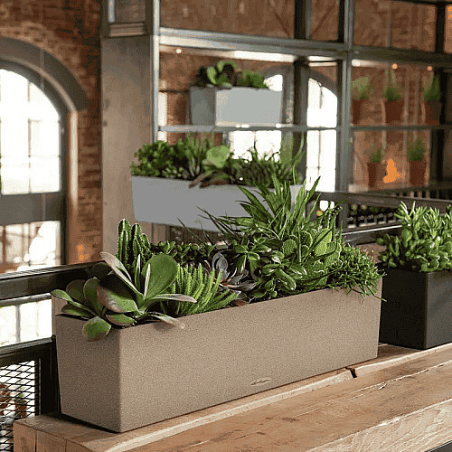 Вазон Lechuza Balconera Stone 80 Бежевий