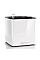 Вазон Lechuza Cube Glossy 16 Білий