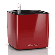 Вазон Lechuza Cube Glossy 14 Червоний