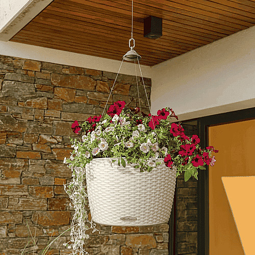 Вазон Lechuza Nido Cottage 35 Белый