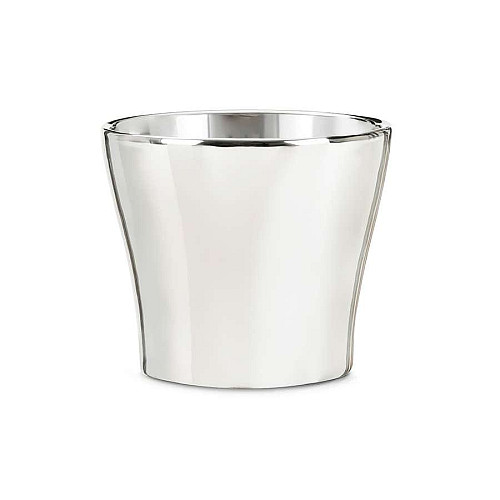 Кашпо для цветов MIRROR SILVER, керамика, 15