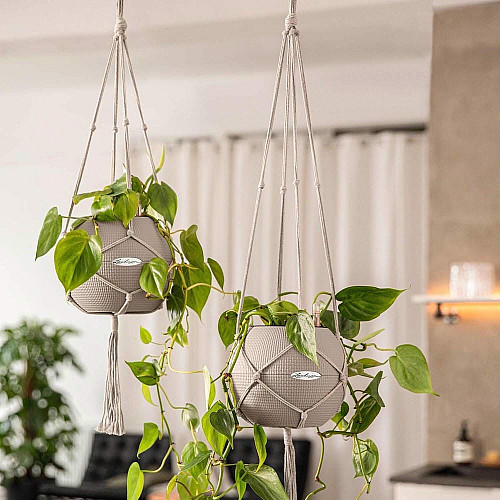 Подвес Lechuza Macramé BOHO 120 см белый