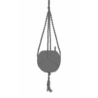 Підвіс Lechuza Macramé BOHO 90 см вугільний