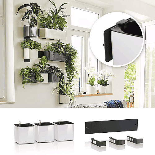 Вазон Lechuza Green Wall Home Kit Glossy Антрацит