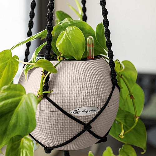 Підвіс Lechuza Macramé BOHO 90 чорний