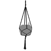 Підвіс Lechuza Macramé BOHO 120 см чорний