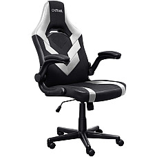 Крісло Trust GXT703W Riye, ПУ шкіра, Foldable Armrests, білий