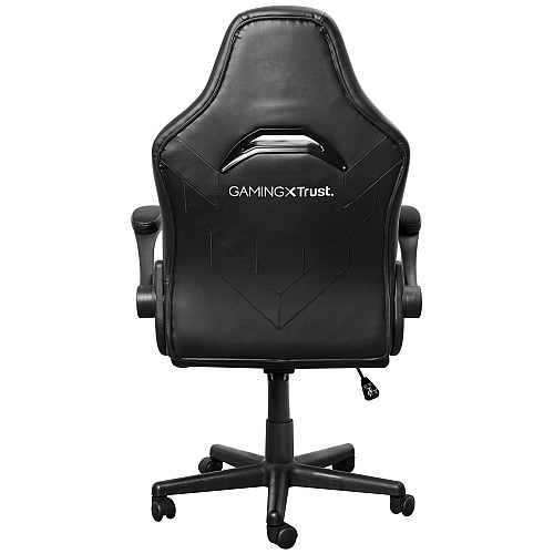 Крісло Trust GXT703 Riye, ПУ шкіра, Foldable Armrests, чорний