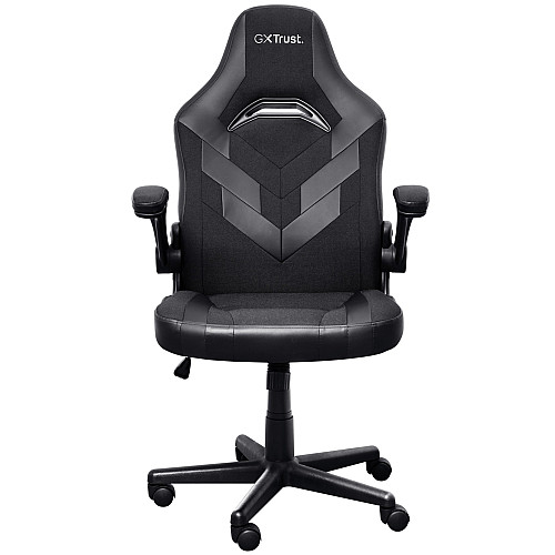 Крісло Trust GXT703 Riye, ПУ шкіра, Foldable Armrests, чорний