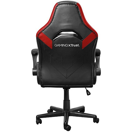 Крісло Trust GXT703R Riye, ПУ шкіра, Foldable Armrests, червоний