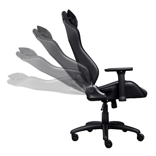 Крісло Trust GXT714 Ruya ECO, ПУ шкіра, 3D-Armrests, чорний