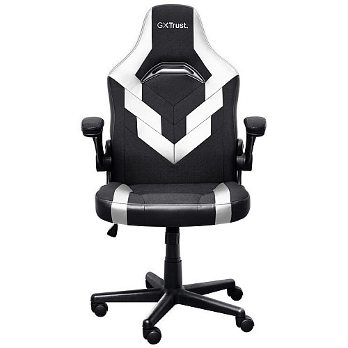 Крісло Trust GXT703W Riye, ПУ шкіра, Foldable Armrests, білий