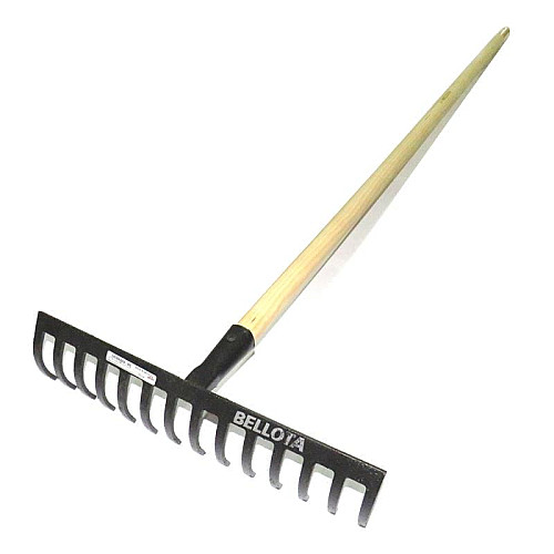 Граблі професійні Bellota 951-14 CM LB 375 мм з держаком 1500 мм