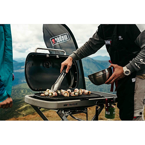 Гриль газовый Weber Traveler LP Stealth, черный