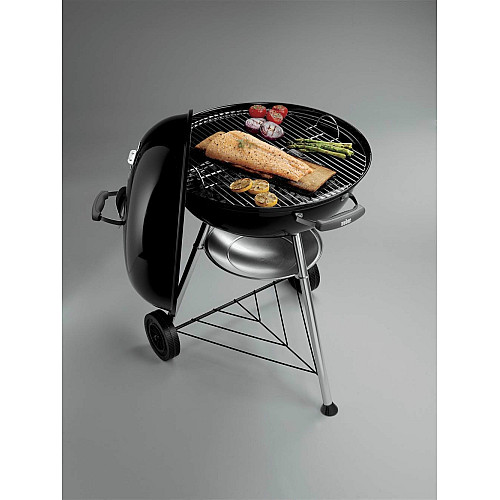 Вугільний гриль Weber Compact Kettle 57 см, чорний